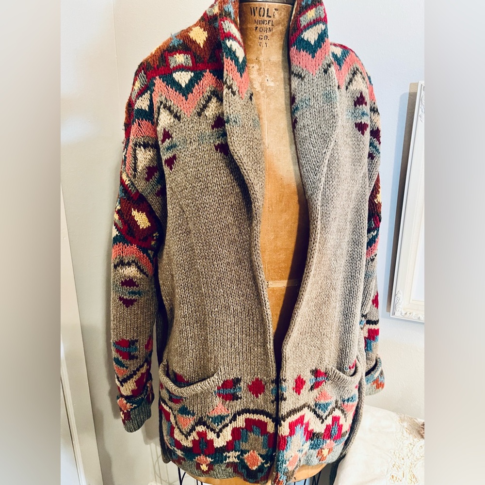 Rare Vintage Collector’s Ralph Lauren Country Cardigan Sweater - Picture 6 of 12